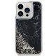 Apple iPhone 14 Pro 6.1\'\' Guess Liquid Glitter Marble Case Cover (GUHCP14LLCSGSGK), Black | Telefona Maciņš Vāks...