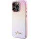 Guess Saffiano Iridescent Script korpuss iPhone 14 Pro - rozā krāsā | case for pink