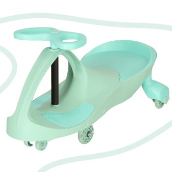 Bērnu gravitācijas mašīna ar LED riteņiem, Piparmētru krāsa | Kids Gravity Car with LED Wheels
