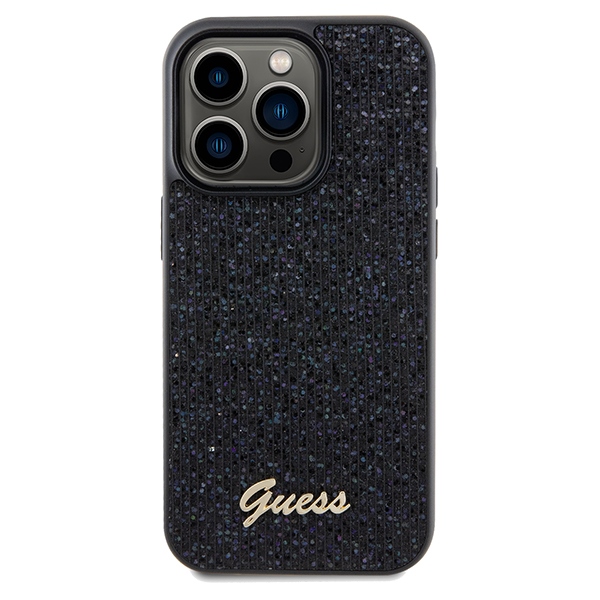 Apple iPhone 14 Pro 6.1'' Guess Disco Metal Script Case Cover, Black | Telefona Maciņš Vāks Apvalks Bampers (1)