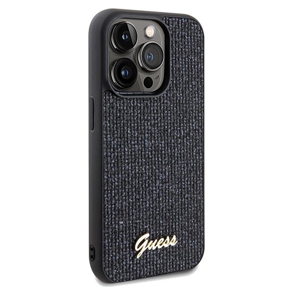 Apple iPhone 14 Pro 6.1'' Guess Disco Metal Script Case Cover, Black | Telefona Maciņš Vāks Apvalks Bampers (2)