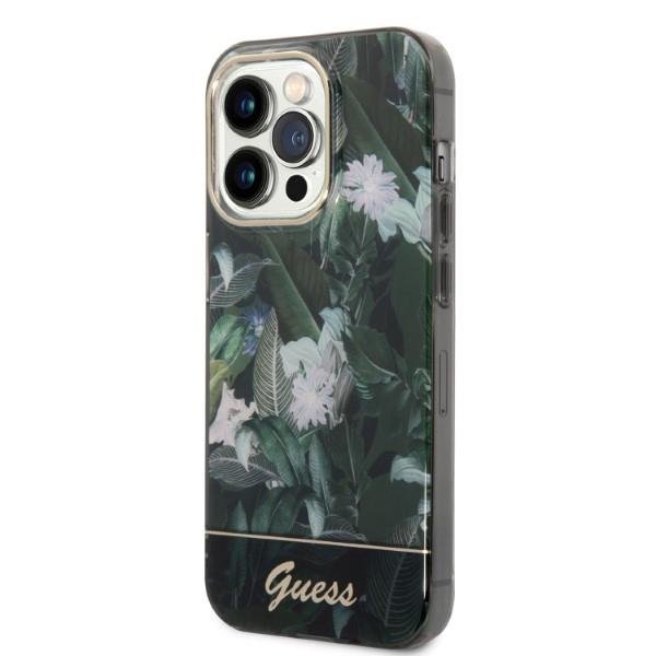 Apple iPhone 14 Pro 6.1'' Guess Jungle Collection Case Cover, Green | Telefona Maciņš Vāks Apvalks Bampers (1)
