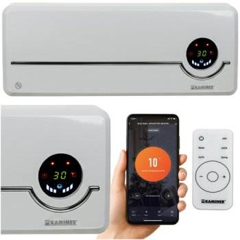 Elektriskais gaisa aizkars Kaminer Airo 2000W ar WiFi un pulti