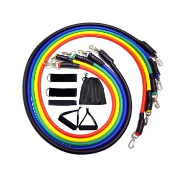 Elastīgās Fitnesa Vingrošanas Gumijas Pretestības Lentes 5 gab., Komplekts | Set of Elastic Fitness Rubber Bands