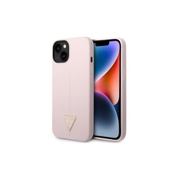 Apple iPhone 14 6.1'' Guess (GUHCP14SSLTGU ) Cover Case Silicone Triangle | Telefona Vāciņš Maciņš Apvalks Bamperis