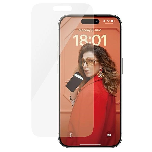 PanzerGlass Classic Fit stikls iPhone 15 Pro tālrunim | glass for