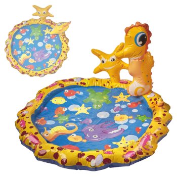 Bērnu Piepūšams Ūdens Paklājiņš Strūklaka Baseins, 98 cm | Children's Inflatable Water Mat Fountain Pool