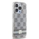 Apple iPhone 15 Pro Max 6.7\'\' DKNY IML Checkered Mono Pattern Printed Stripes MagSafe Case Cover, Beige | Telefona...