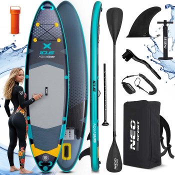 Piepūšamais SUP dēlis Aquasurf 320 x 84 x 15 cm Neo-Sport 170207