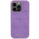 Guess Ādas futrālis iPhone 15 Pro Max ar 4G štancējumu - violets | Leather Stamped case for purple