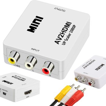 AV RCA uz HDMI Signāla Adapteris HD Pārveidošanai | AV RCA to HDMI Signal Adapter for HD Conversion