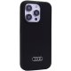 Apple iPhone 15 Pro Max 6.7\'\' Audi Silicone Case Cover, Black | Telefona Maciņš Vāks Apvalks Bampers