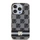 Apple iPhone 15 Pro Max 6.7\'\' DKNY IML Checkered Mono Pattern Printed Stripes MagSafe Case Cover, Black | Telefona...