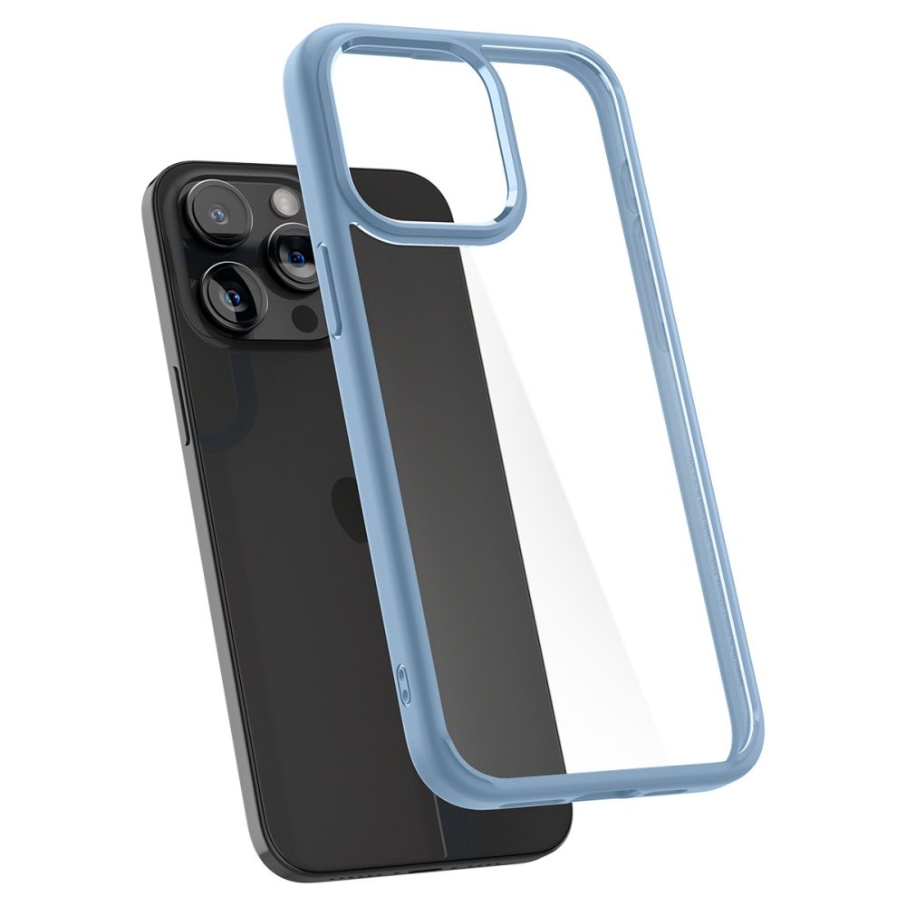 Apple iPhone 15 Pro Max 6.7'' Spigen Crystal Hybrid Case Cover, Sierra Blue | Telefona Maciņš Vāks Apvalks Bampers (1)
