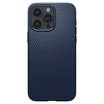 Apple iPhone 15 Pro Max 6.7'' Spigen Liquid Air Case Cover, Navy Blue | Telefona Vāciņš Maciņš Maks Apvalks Bampers