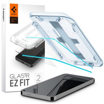 Samsung Galaxy S24+ Plus (SM-S926) Spigen Glas.tr ”ez Fit” Tempered Glass 2-Pack | Ekrāna Aizsargstikls 2 gab.