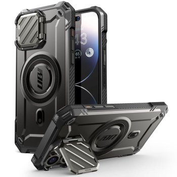 Apple iPhone 15 Pro Max 6.7'' SUPCASE UB XT MagSafe Hard Case Cover, Black | Telefona Maciņš Vāciņš Apvalks Bampers