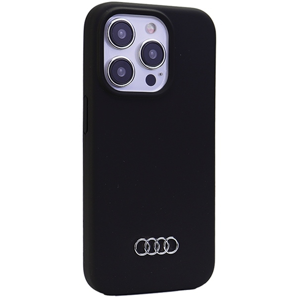 Apple iPhone 15 Pro Max 6.7'' Audi Silicone Case Cover, Black | Telefona Maciņš Vāks Apvalks Bampers (0)
