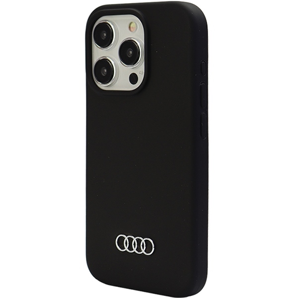 Apple iPhone 15 Pro Max 6.7'' Audi Silicone Case Cover, Black | Telefona Maciņš Vāks Apvalks Bampers (1)