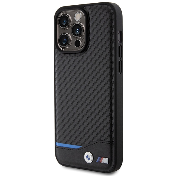 BMW Leather Carbon apvalks iPhone 15 Pro Max - melns | case for black (0)