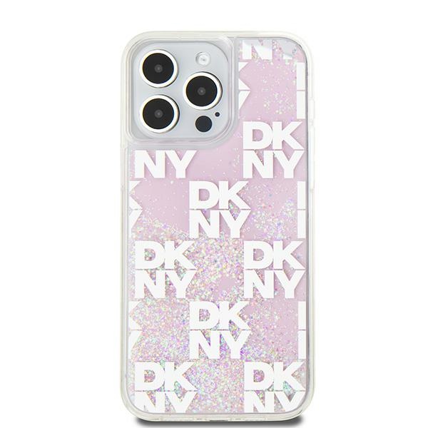 Apple iPhone 15 Pro Max 6.7'' DKNY Liquid Glitter Multilogo Case Cover, Pink | Telefona Vāciņš Maciņš Maks Apvalks... (1)