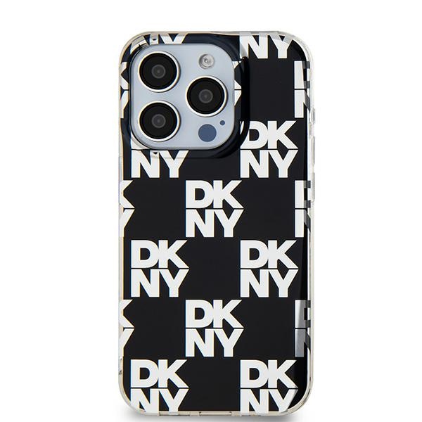 Apple iPhone 15 Pro Max 6.7'' DKNY IML Checkered Mono Pattern Case Cover, Black | Telefona Vāciņš Maciņš Maks... (1)