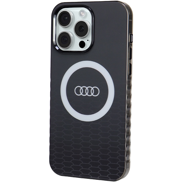 Audi IML Big Logo MagSafe futrālis iPhone 15 Pro Max - melns | case for black (0)