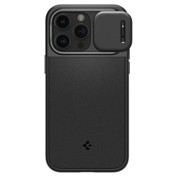 Apple iPhone 15 Pro Max 6.7'' Spigen Optik Armor Magsafe Case Cover, Black | Telefona Maciņš Vāks Apvalks Bampers
