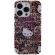 Apple iPhone 15 Pro 6.1\'\' Hello Kitty IML Tags Graffiti Cover Case, Pink | Telefona Maciņš Vāciņš Apvalks Bampers