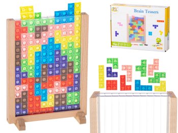 Bezgalīgā Tetris Puzzle Galda Spēle Bērniem, 42 bloki l Endless Tetris Puzzle Board Game for Kids
