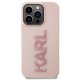 Apple iPhone 15 Pro 6.1\'\' Karl Lagerfeld 3D Rubber Glitter Logo Cover Case, Pink | Telefona Vāciņš Maciņš...