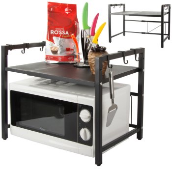 Regulējams Mikroviļņu Krāsns Plaukts | Adjustable Microwave Oven Stand Shelf
