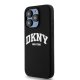 Apple iPhone 15 Pro 6.1\'\' DKNY Liquid Silicone White Printed Logo MagSafe Case Cover, Black | Telefona Vāciņš...