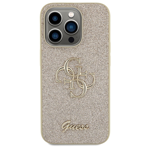 Apple iPhone 15 Pro 6.1'' Glitter Script Big 4G Case Cover, Gold | Telefona Maciņš Vāks Apvalks Bampers (1)