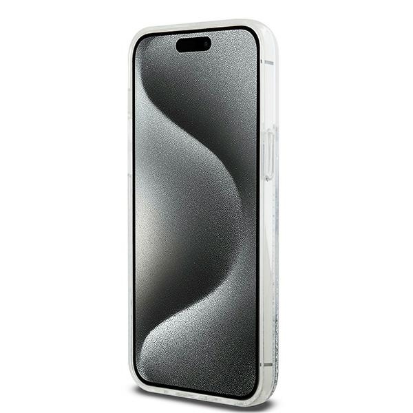 Apple iPhone 15 Pro 6.1'' DKNY Liquid Glitter Big Logo Case Cover, White | Telefona Vāciņš Maciņš Maks Apvalks... (3)