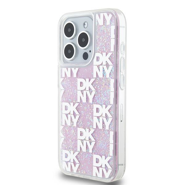 Apple iPhone 15 Pro 6.1'' DKNY Liquid Glitter Multilogo Case Cover, Pink | Telefona Vāciņš Maciņš Maks Apvalks... (0)