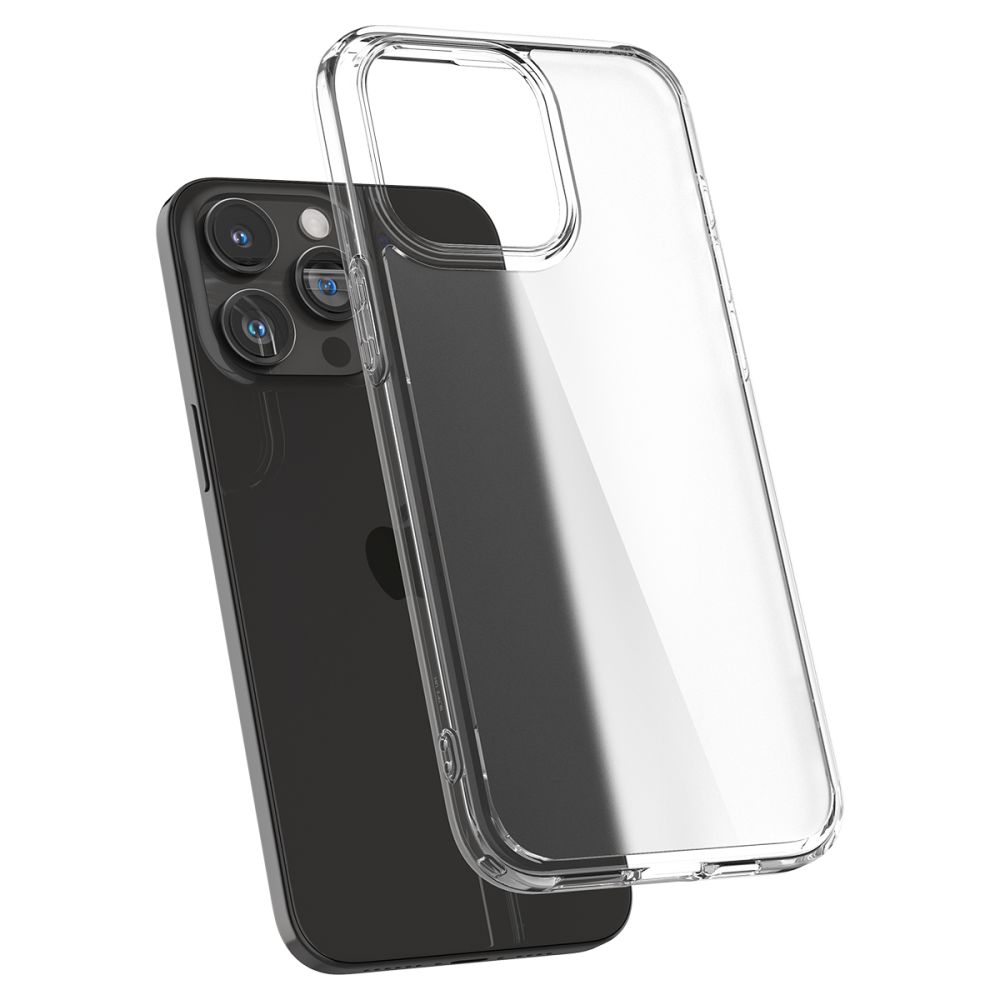 Spigen Ultra Hybrid case for iPhone 15 Pro - transparent and matte (2)