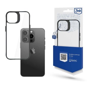 Apple iPhone 15 Pro 6.1'' 3MK Satin Armor Case+ Case Cover, Transparent | Telefona Maciņš Vāks Apvalks Bampers