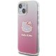 Apple iPhone 15 6.1\'\' Hello Kitty IML Gradient Electrop Kitty Head Cover Case, Pink | Telefona Maciņš Vāciņš...