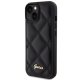 Guess stepēts metāla logo korpuss iPhone 15 - melns | Quilted Metal case for black