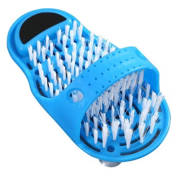 Dušas kāju birste / Masāžas čības ar skrubi (pumeku) pēdu mazgāšanai un pīlingam, 1 gab. | Bathroom Spa Foot Massage Slippers