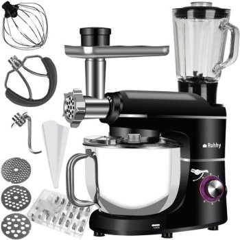 Planetārais virtuves kombains ar blenderi, 6.2 l, 2200 W, melns