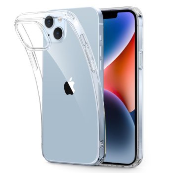 Apple iPhone 15 6.1'' ESR Project ZERO Ultraslim TPU Case Cover, Transparent | Caurspīdīgs Silikona Vāciņš...