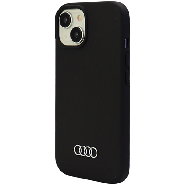 Apple iPhone 15 6.1'' Audi Silicone Case Cover, Black | Telefona Maciņš Vāks Apvalks Bampers (1)
