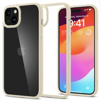 Apple iPhone 15 6.1'' Spigen Ultra Hybrid Case Cover, Beige | Telefona Vāciņš Maciņš Maks Apvalks Bampers