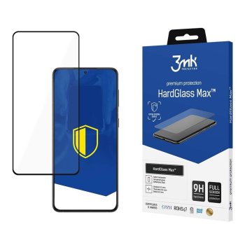 Samsung Galaxy S23 (SM-S911) 3MK HardGlass Max 5D Tempered Glass Screen Protector | Telefona Aizsargstikls uz Visu Ekrānu Pilna Pārklājuma