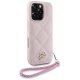 Karl Lagerfeld Quilted Initial Logo & Chain Strap iPhone 16 Pro Max maciņš - rozā | Case Pink