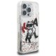 Karl Lagerfeld šķidrā spīguļglittera Choupette logotipa maciņš iPhone 16 Pro Max – caurspīdīgs | Phone Case...