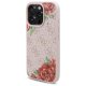 Guess GUHMP16XP4ROPEMCP iPhone 16 Pro Max 6.9\" Rozā cietais vāciņš ar 4G ziedu apdruku un MagSafe | Pink/Pink...