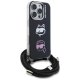 Karl Lagerfeld IML Crossbody Karl&Choupette Head maciņš iPhone 16 Pro Max – melns | Phone Case Cover